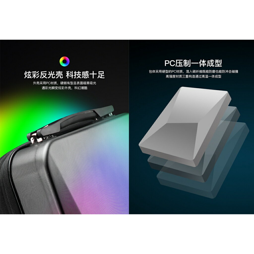 ISONA 17.3吋電競電腦包 筆電包 後背包 雙肩包 電競背包 筆電輕薄優質防水PC材質雙肩背帶 7