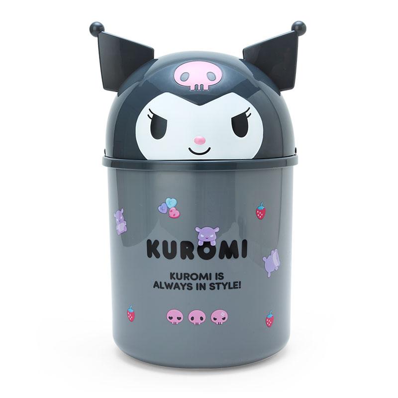 真愛日本 庫洛米 黑美 掀蓋式 造型垃圾桶 收納桶 垃圾桶 置物桶 車用垃圾桶 JD32