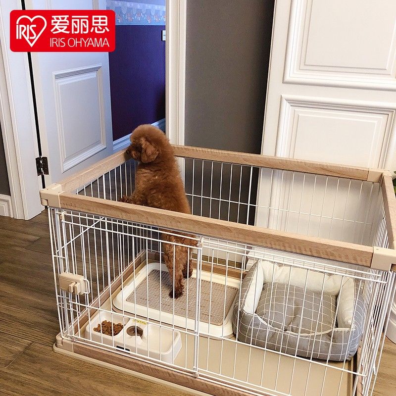 附發票 愛麗思狗狗籠子中小型犬寵物圍欄室內柵欄狗狗圍欄帶廁所狗籠家用