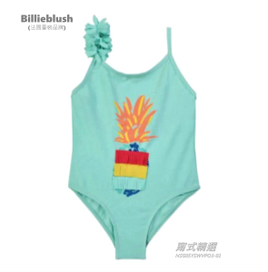 [歐洲進口] Billieblush, 女童泳裝, 旺來淘氣, 身高108公分, 現貨唯一