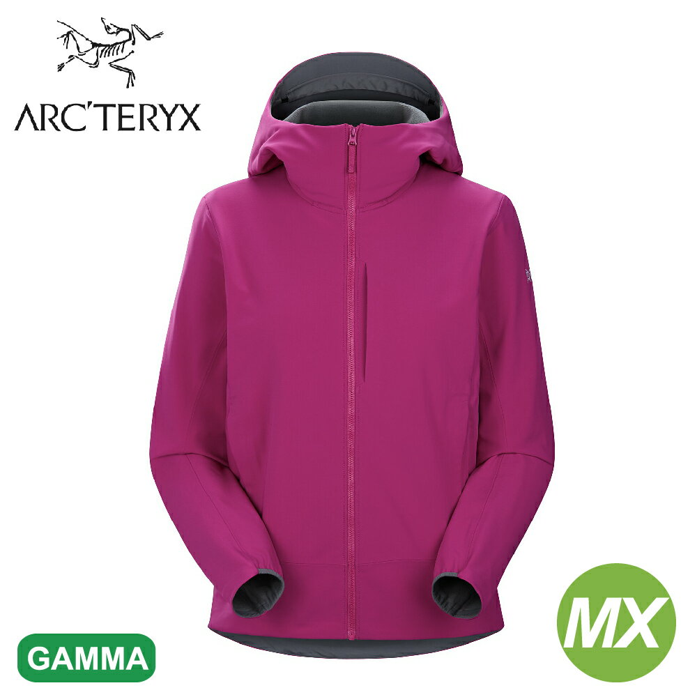 【ARC'TERYX 始祖鳥 女 Gamma MX軟殼連帽外套《玫瑰紫》】30098/風衣/衝鋒衣