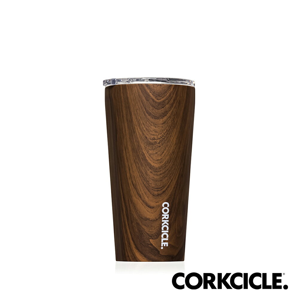 美國CORKCICLE Wood系列三層真空寬口杯/保溫隨行杯470ml-胡桃木