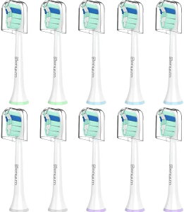 【日本代購】與Philips Sonicare電動牙刷相容的替換牙刷頭 每盒10包