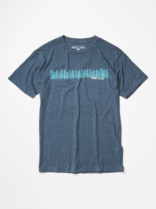 ├登山樂┤美國 Marmot Forest 男款快乾短袖上衣Navy Heather # 41870-8550