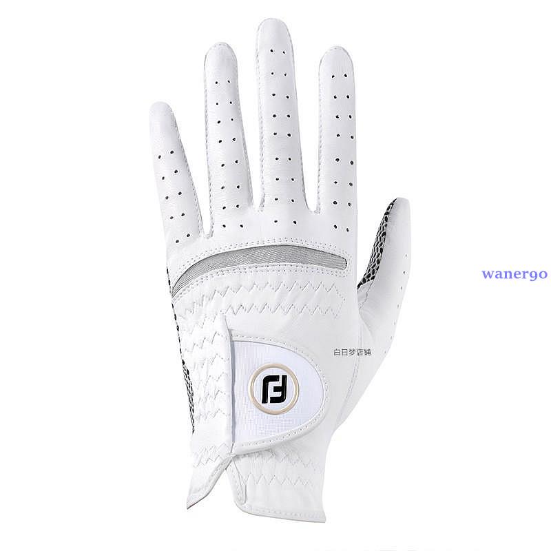 正品FootJoy FJ 高爾夫手套男士小羊皮耐磨手套運動舒適 Golf球手套防滑顆粒透氣