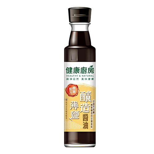 健康廚房 釀造薄鹽醬油(300ML)【愛買】