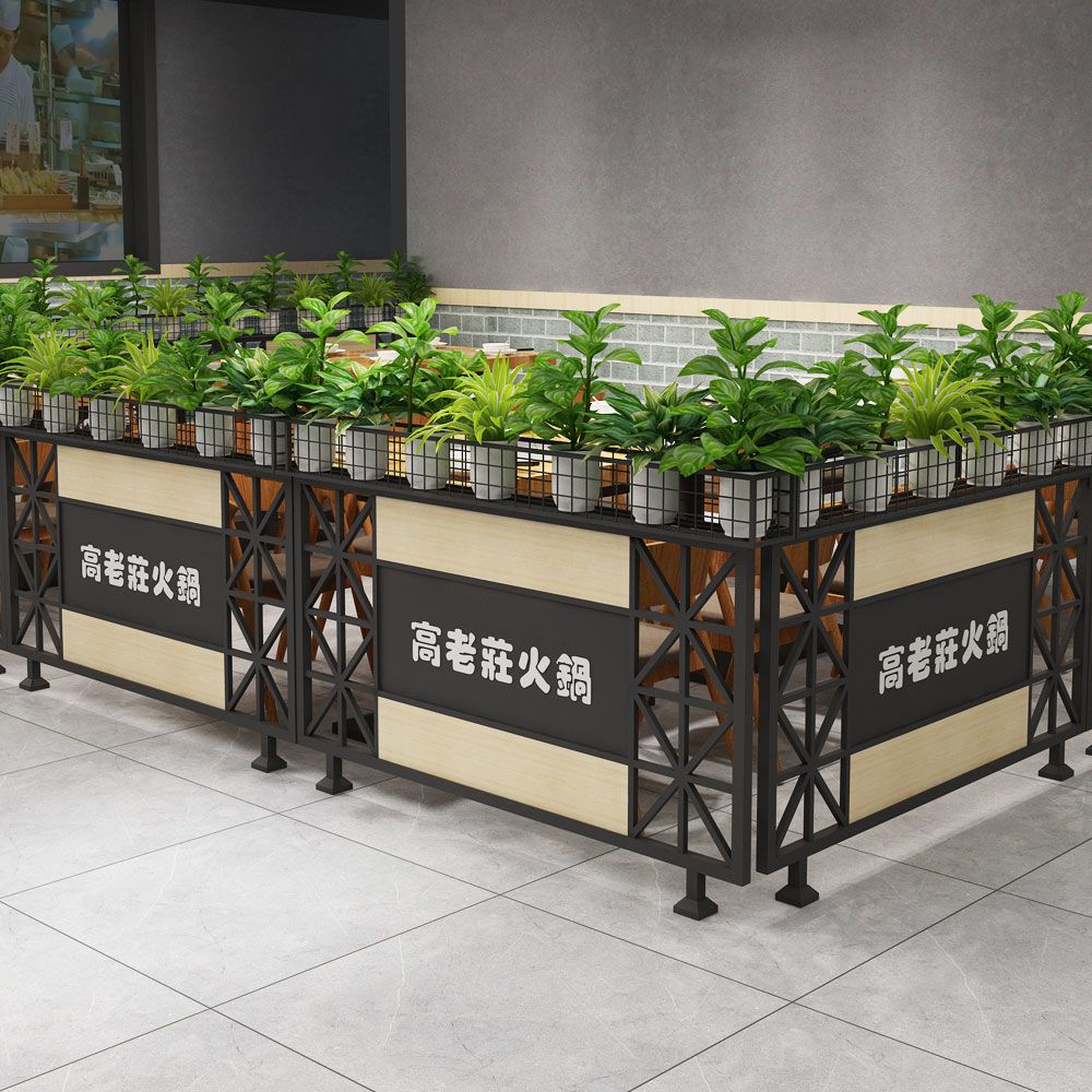 【最低價】【公司貨】餐廳簡約卡座矮隔斷屏風圍欄花架槽酒吧過道護欄奶茶店火鍋店隔斷 1