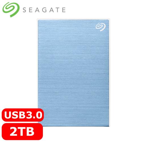 Seagate希捷 One Touch 2TB 2.5吋行動硬碟 冰川藍 (STKY2000402)原價2699【現省400】