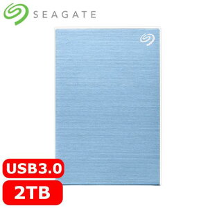 【最高22%回饋 5000點】Seagate希捷 One Touch 2TB 2.5吋行動硬碟 冰川藍 (STKY2000402)原價2988(省689)