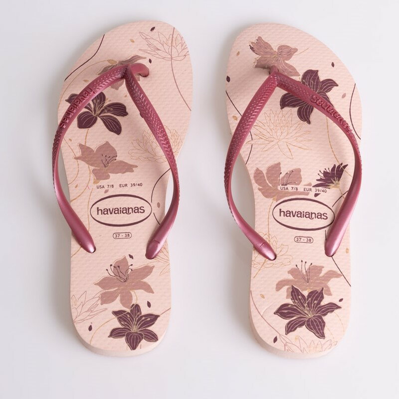 havaianas 哈瓦士 巴西人字拖 女款 Slim Organic 粉 涼鞋 拖鞋 夾腳拖＊夏日微風＊