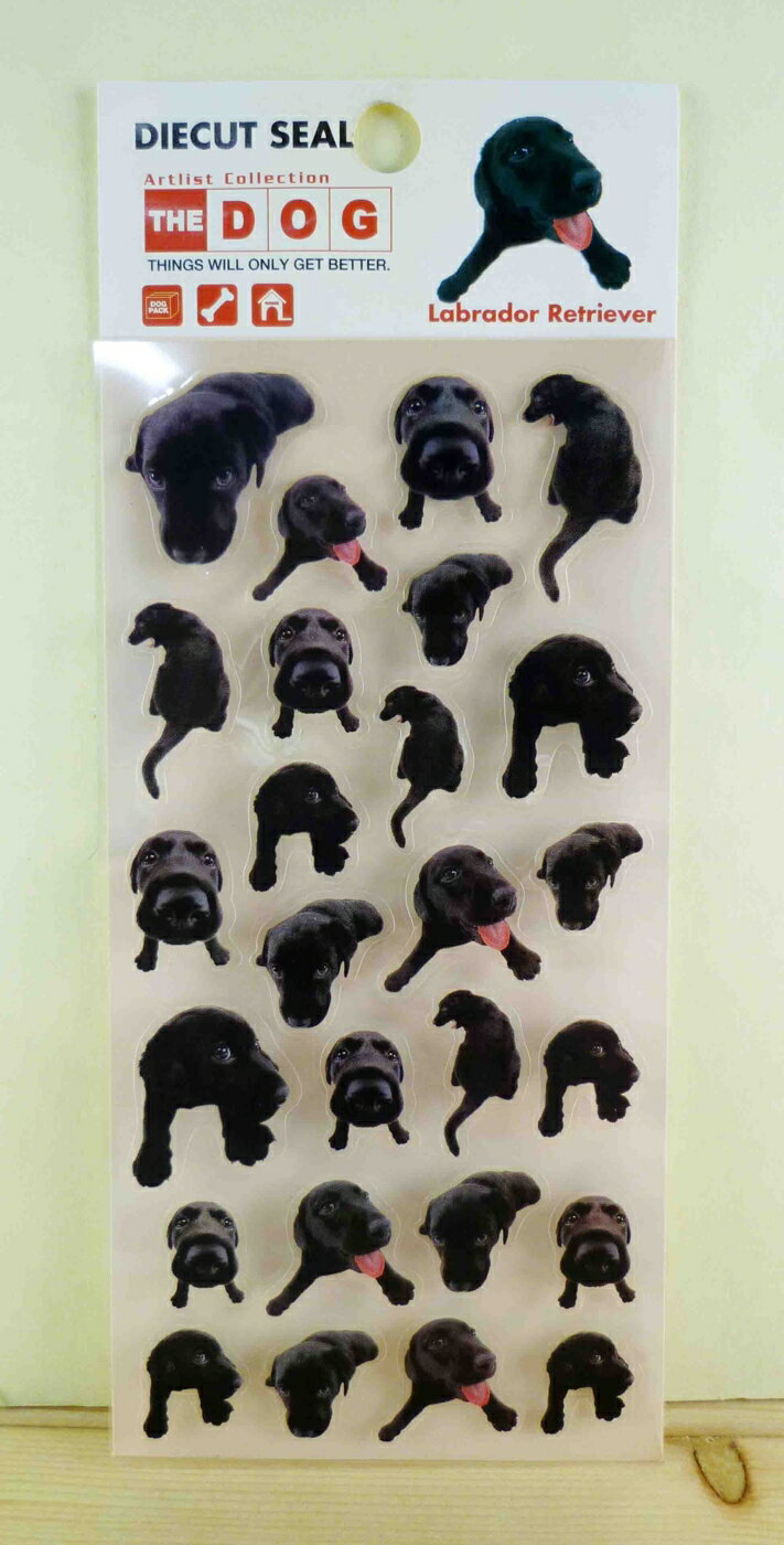 【震撼精品百貨】新大頭狗 The Dog 長形貼紙-拉不拉多 震撼日式精品百貨