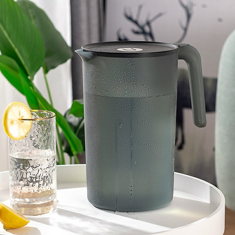冷水壺大容量塑料耐高溫水壺家用裝水涼水涼水杯開水杯涼茶壺