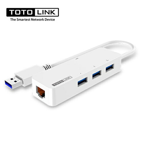 TOTOLINK U1003 USB3.0轉RJ45 Gigabit外接網路卡集線器-富廉網