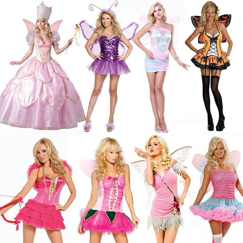 免運 快速出貨 萬聖節服裝花仙子天使多款小精靈舞臺裝化裝舞會派對服cosplay服