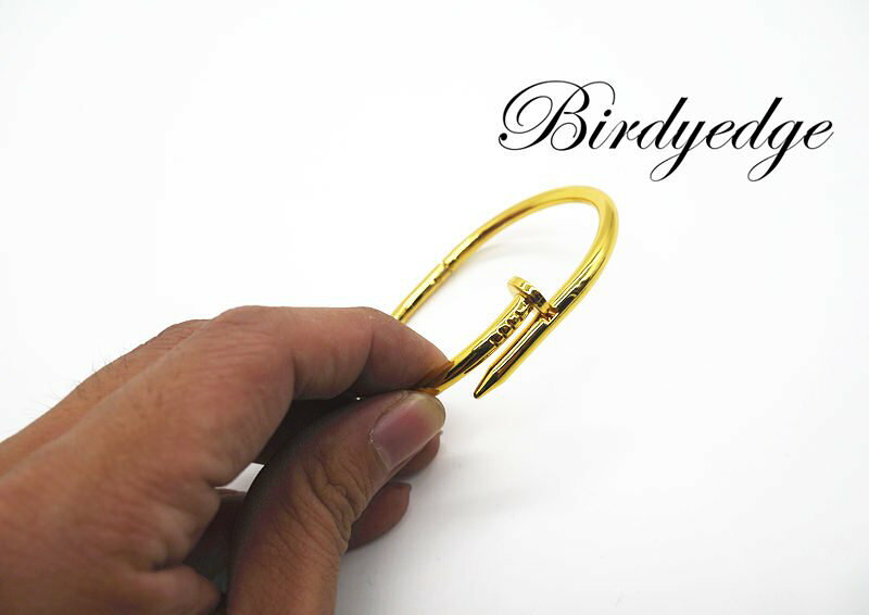【Birdy Edge】釘子設計 手環 鋼 材料 保色款 非合金爛貨 一買來帶沒幾天 就退色 2