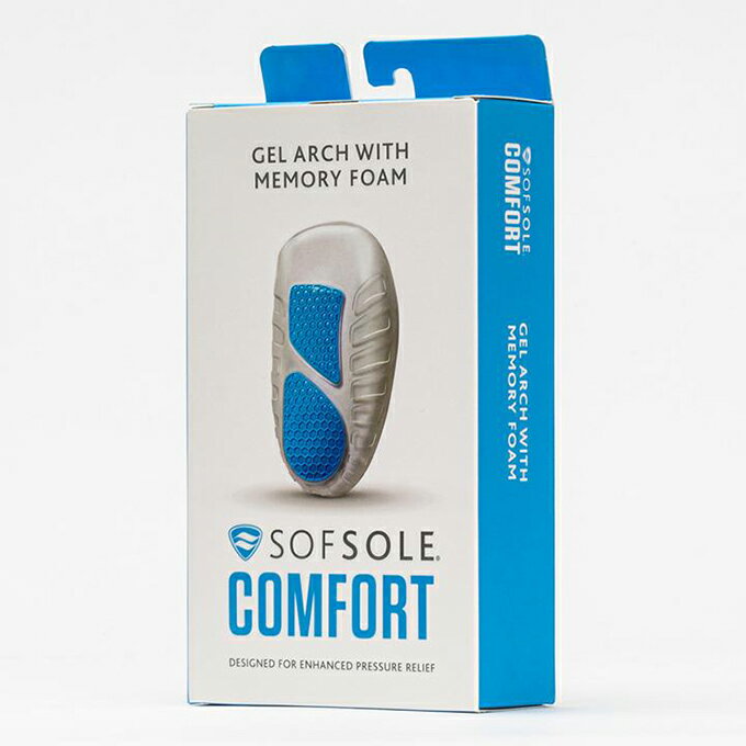 美國 《SOFSOLE》Gel Arch with Foam凝膠足弓支撐鞋墊 S22117(女)/S22118(男)