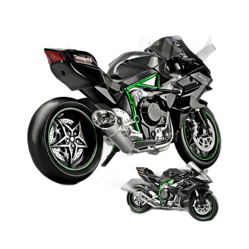 【高品質合金】模擬川崎H2R車模 1:9比例 盒裝玩具 模型收藏 美觀展示