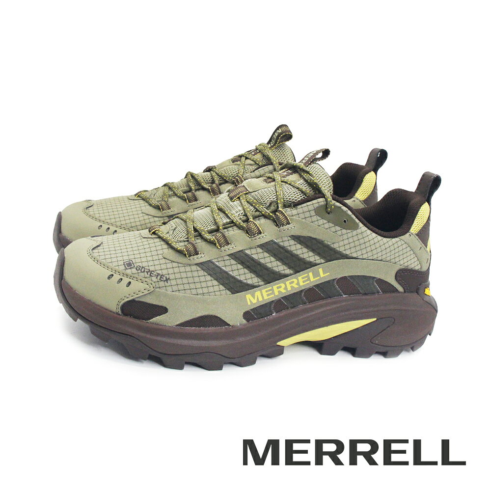 MERRELL(男)MOAB SPEED 2 GORE-TEX抗撕裂防水登山健行鞋 男鞋-淡綠色