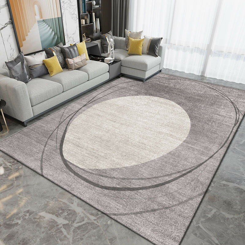 【優選百貨】地毯客廳北歐輕奢高級沙發茶幾毯現代簡約灰色臥室家用地墊德芙絨