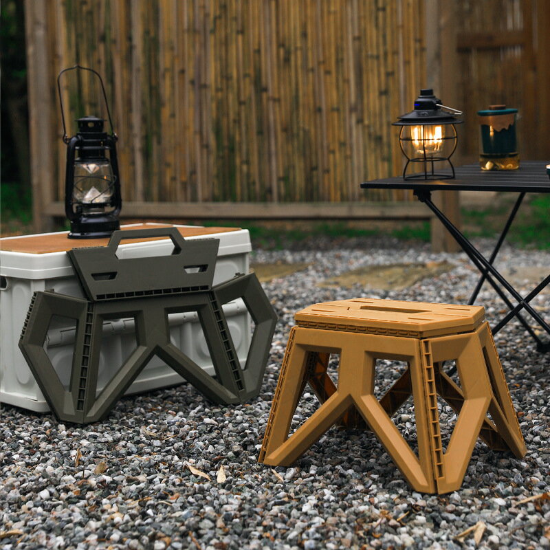戶外露營小號折疊凳子簡易成人小板凳野營便攜式塑料凳釣魚凳馬扎