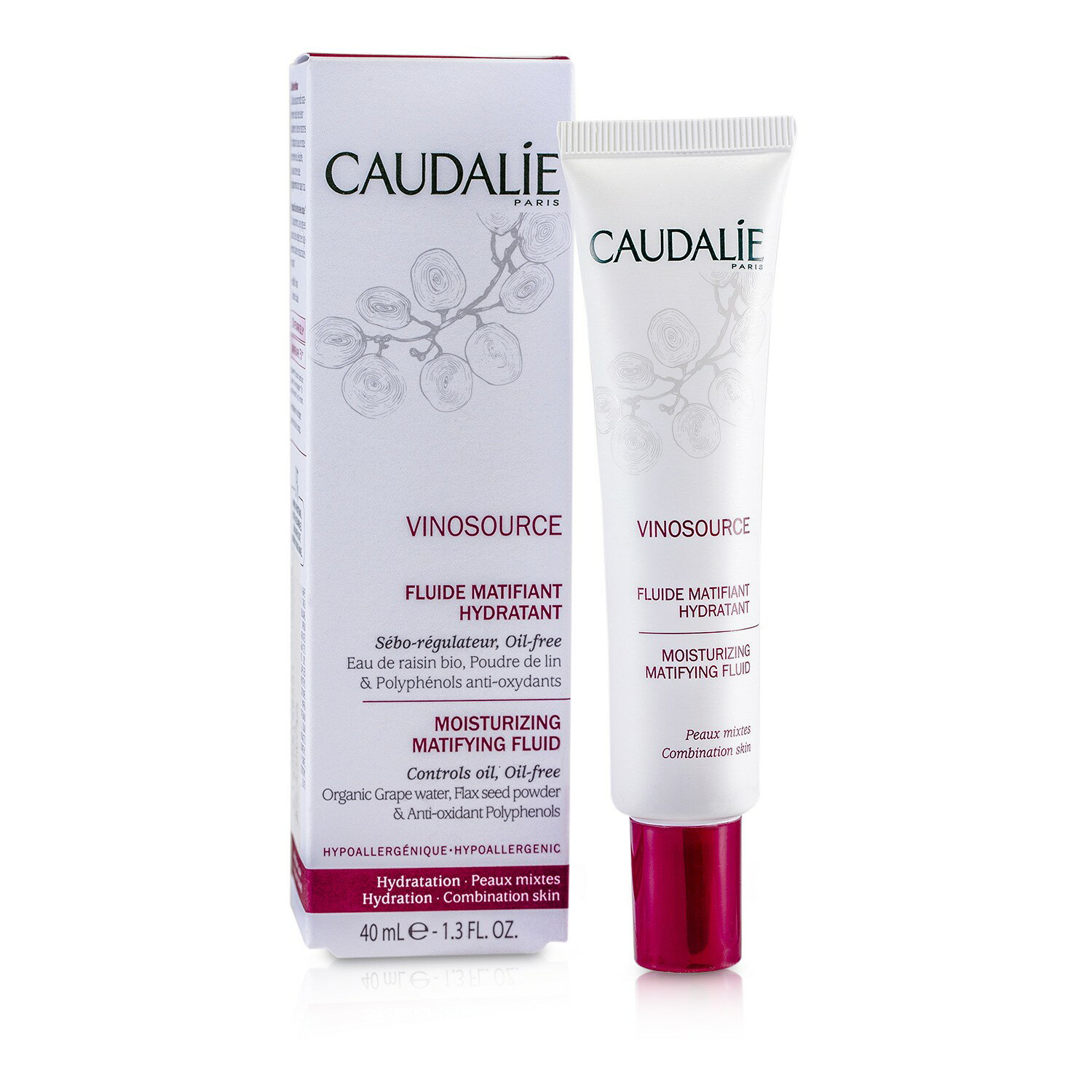 歐緹麗 Caudalie - 葡萄籽控油保濕面霜(混合性膚質) Vinosource Moisturizing Matifying Fluid