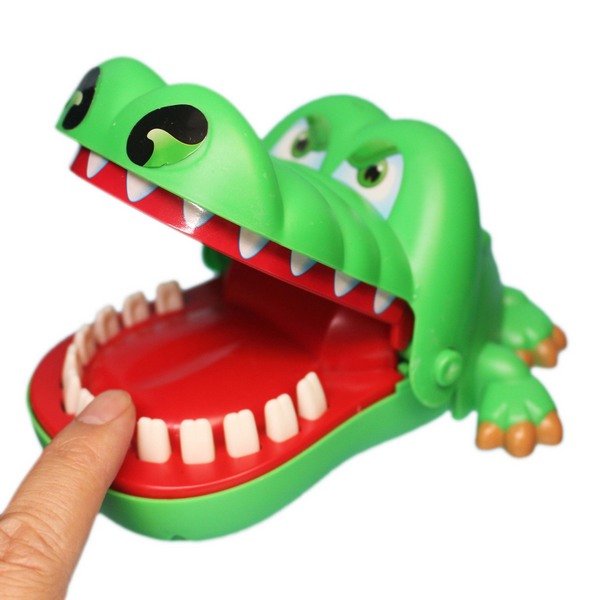 鱷魚拔牙齒 2505 瘋狂鱷魚(大)/一袋10個入(促99) 咬咬樂 咬人鱷魚 整人玩具 桌遊-CF136804