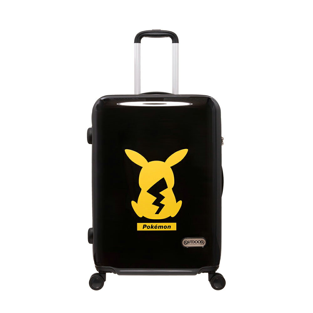 【OUTDOOR】寶可夢Pokemon-潮黑皮卡丘24吋行李箱-黑色 /個 ODGO23F24BK【CUBE卡最高10%回饋】