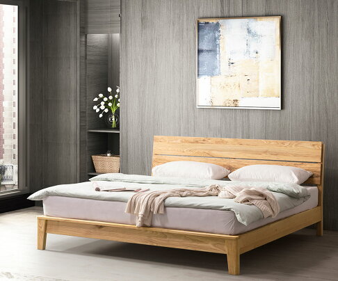 007 艾伯特ASH梣木實木5尺床片台 實木製造、低甲醛、標準雙人床架【myhome8居家無限】★APP下單享點數4% 1