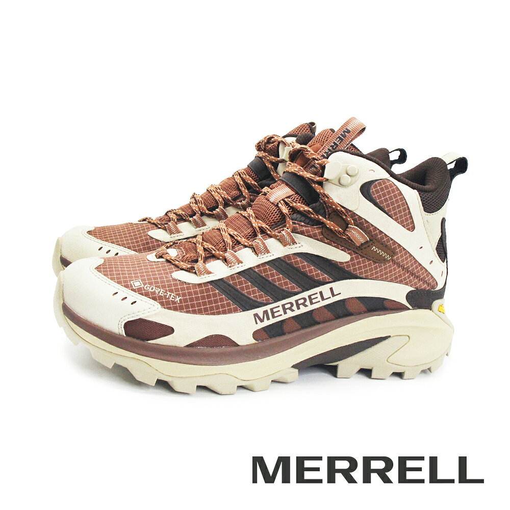 MERRELL(男)MOAB SPEED 2 MID GTX防水中筒登山健行鞋 男鞋-焦糖棕