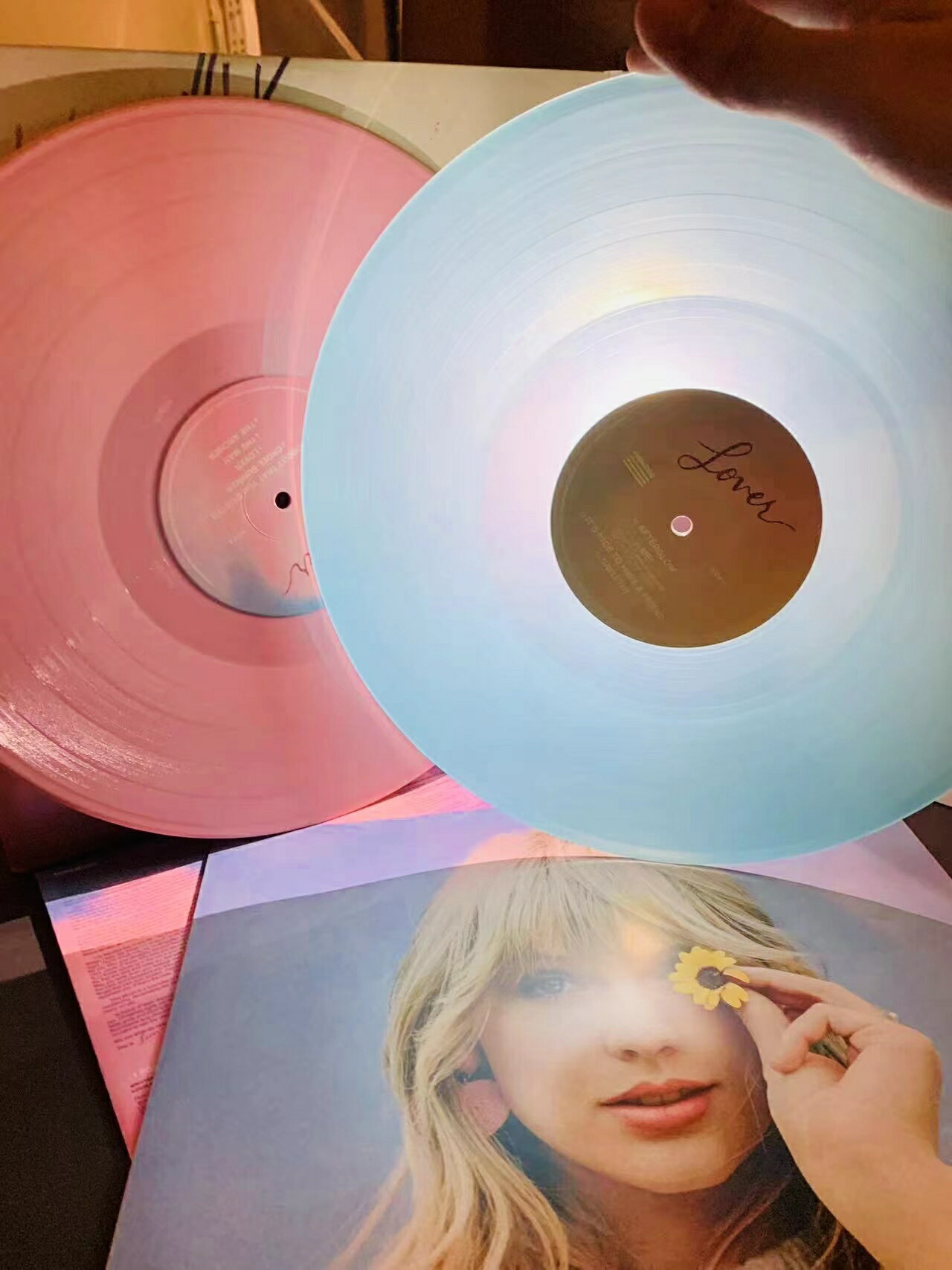 【藍粉膠】黴黴 泰勒Taylor Swift Lover 黑膠唱片2LP
