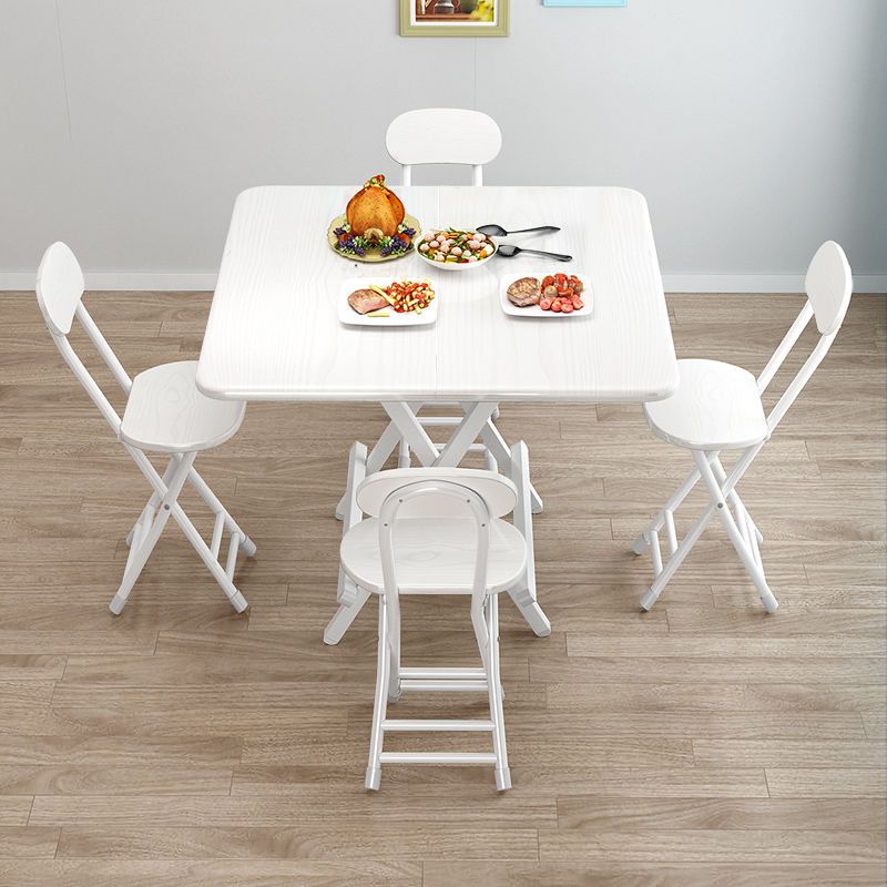 【一桌四椅】折疊桌餐桌家用小桌子吃飯桌宿舍簡易小型便攜擺攤桌