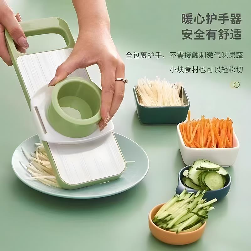【臺灣公司 優質服務】多功能切菜神器家用土豆絲刨絲器粗絲廚房插菜切片機切絲器擦絲器【注意！下單滿399出貨】