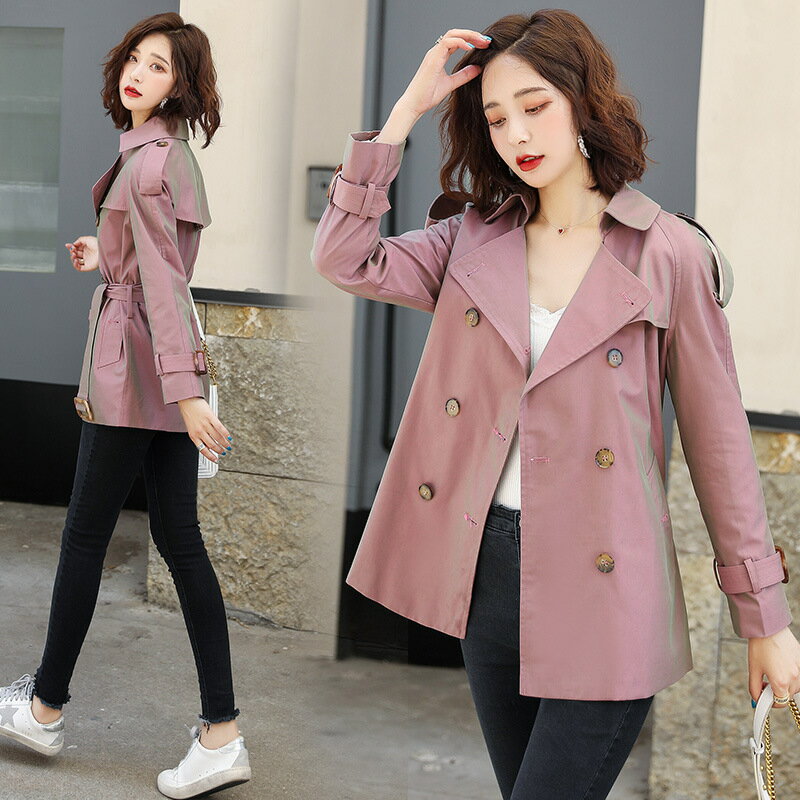 風衣大衣短版外套-經典英倫風修身休閒女外套3色73yt40【獨家進口】【米蘭精品】