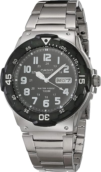 [3美國直購] Casio MRW-200HD-1BVCF 男用 手錶 不鏽鋼 錶帶寬23.8毫米 Men's Diver Style Quartz Watch$2499