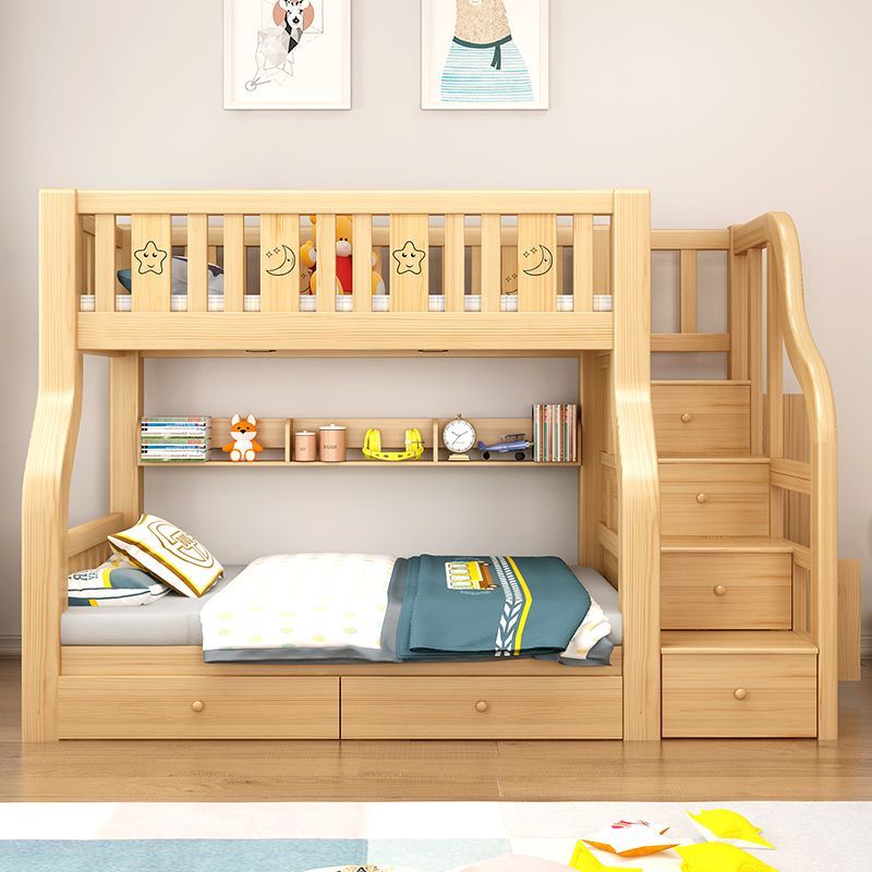 【限時優惠】實木上下床雙層床上下鋪木床小戶型雙人子母床兩層組合簡易高低床