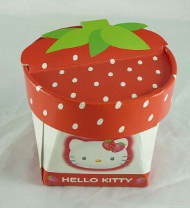 【震撼精品百貨】Hello Kitty 凱蒂貓 禮物紙盒 草莓,大 震撼日式精品百貨