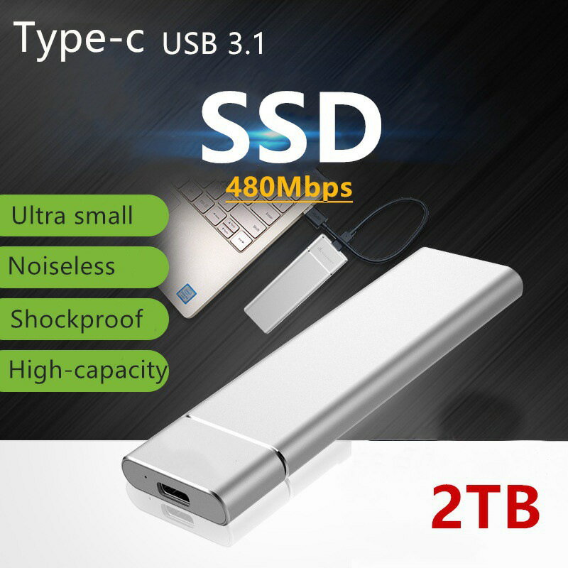 免運 款 M.2迷你固態硬盤SSD高速傳輸1TB 2TB 4TB 便攜式外置 硬盤-快速出貨