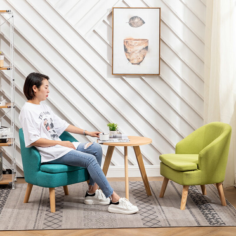 小凳子家用創意實木北歐小戶型客廳輕奢沙發帶靠背矮凳喂奶小椅子