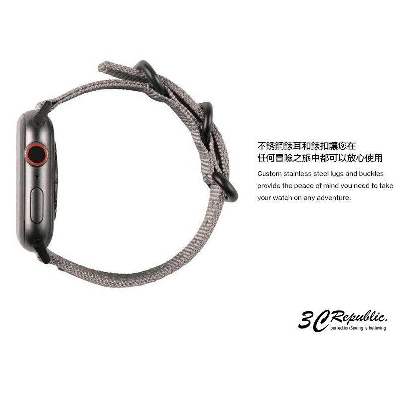 UAG Apple watch 38 40 42 44 45 41 mm 不鏽鋼 尼龍 腕帶 錶帶 替換帶 時尚錶帶 6
