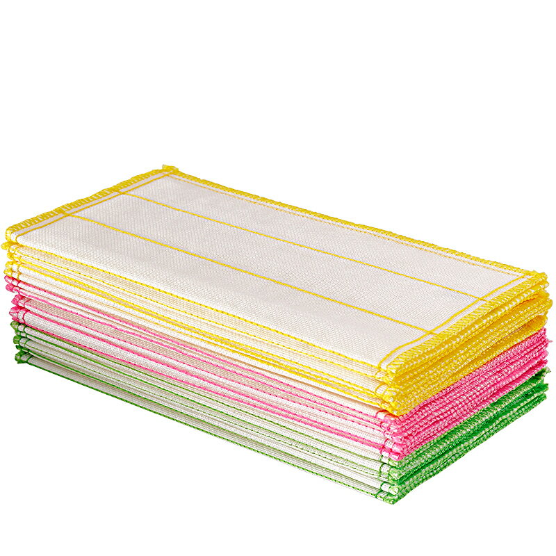 靚滌9片裝棉柔洗碗抹布吸水不易沾油加厚廚房擦桌家具布百潔布 4