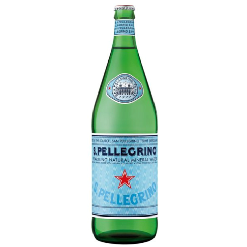 速出免運 S.Pellegrino義大利聖沛黎洛氣泡礦泉水(玻璃瓶) 1000 ml x 12瓶 HS嚴選 1