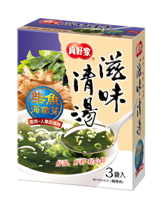【真好家】新-柴魚海帶嫩芽湯(4.5gx3包入)
