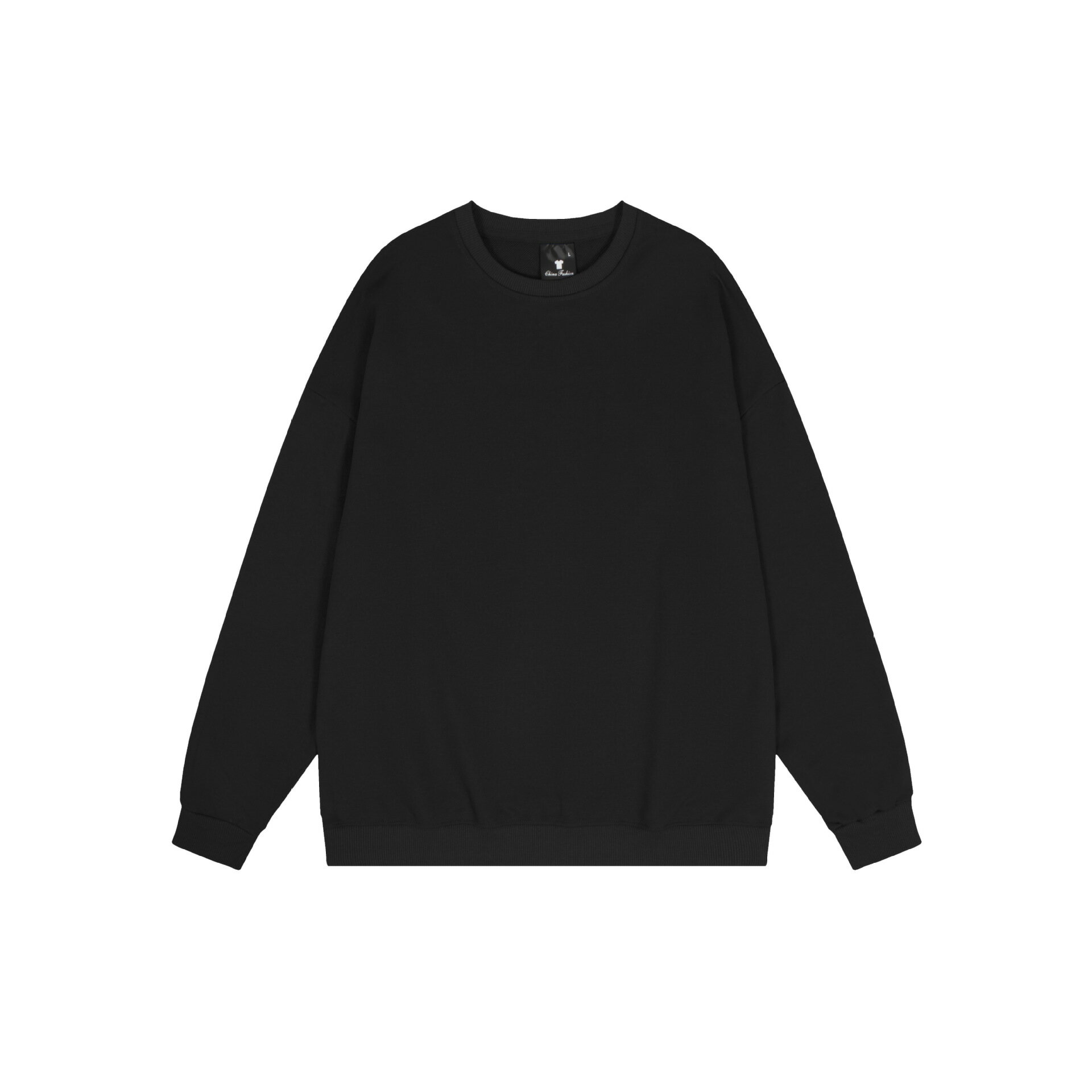 【喜挖】純色圓領斜紋T恤上衣全滌綸男女款長袖潮 0