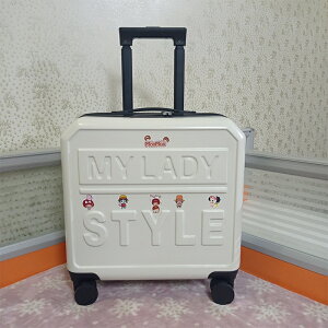 APP下單享點數9%｜拉桿行李箱女18寸小型輕便登機箱20寸密碼箱小號子母化妝旅行箱子