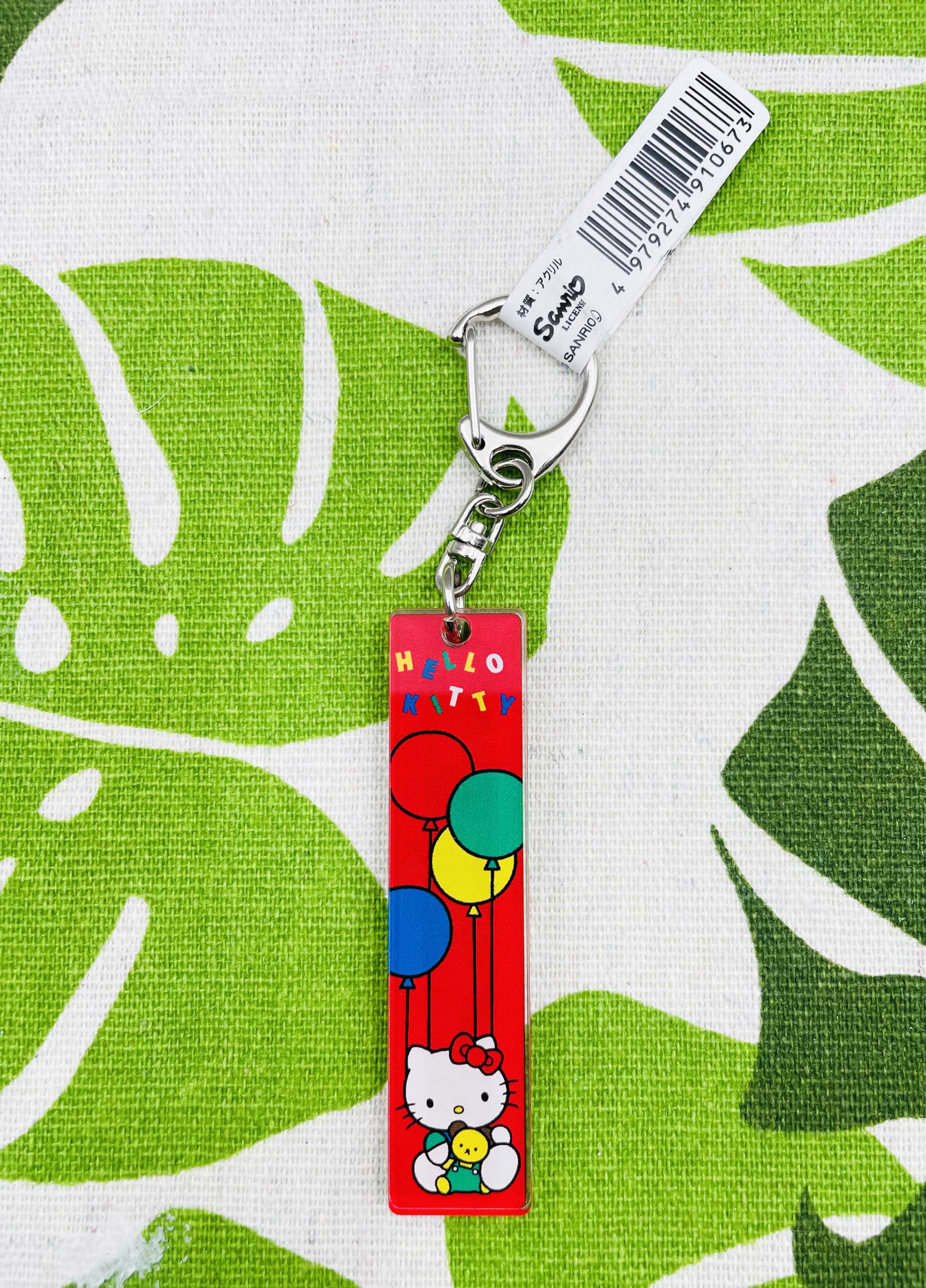 【震撼精品百貨】Hello Kitty 凱蒂貓~日本sanrio三麗鷗 KITTY壓克力鑰匙圈鎖圈-氣球*91067