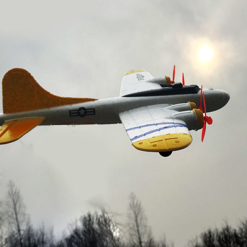 玩具飛機 遙控飛機 航空模型 空中堡壘遙控無人飛機 航模固定翼滑翔機 戰斗軍事玩具 二戰仿真b17