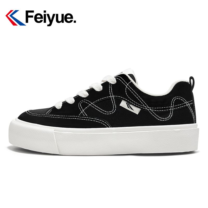 【元素運動】Feiyue/飛躍帆布女鞋2024春季新款透氣耐臟顯腳小時尚板鞋976