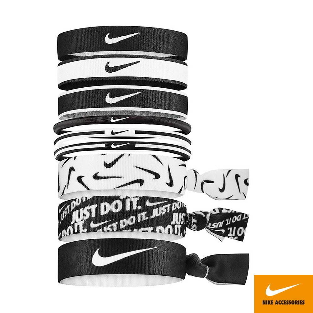 NIKE 混搭式髮圈 9入 N0003537036OS黑白