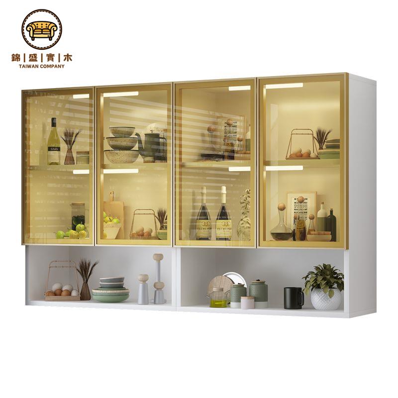 【爆款熱賣】廚房壁掛吊櫃 多層收納櫃 廚房用品整理櫃 墻上廚房吊櫃 衛生間儲物櫃 墻壁櫃 掛墻陽臺置物櫃 臥室墻上衣櫃壁櫥免運 工廠直銷 開立發票j227