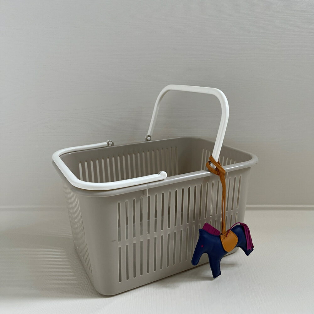 多功能野餐提籃 戶外提籃 購物籃 L號 方形 21L 無印風 台灣製 1